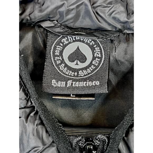Thrasher Magazine Men's Size Large Logo Vest Jacket - Black - Picture 7 of 16